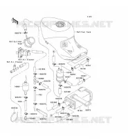 FUEL EVAPORATION SYSTEM voor Kawasaki ZZR1100 1994