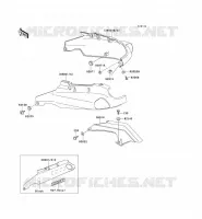 SIDE COVERS   CHAIN COVER voor Kawasaki ZZR1100 1994