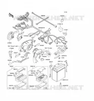 CHASSIS ELECTRICAL EQUIPMENT voor Kawasaki ZZR1100 1994