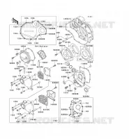 ENGINE COVERS voor Kawasaki ZZR1100 1994