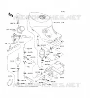FUEL EVAPORATION SYSTEM voor Kawasaki ZZR1100 1994