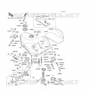 FUEL TANK voor Kawasaki ZZR1100 1994