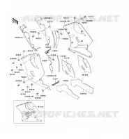 LOWER COWLING voor Kawasaki ZZR1100 1994