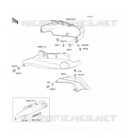 SIDE COVERS   CHAIN COVER voor Kawasaki ZZR1100 1994