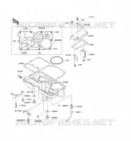 BREATHER COVER   OIL PAN voor Kawasaki ZZR1100 1994