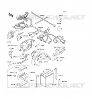 CHASSIS ELECTRICAL EQUIPMENT voor Kawasaki ZZR1100 1994
