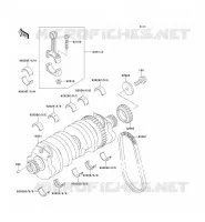 CRANKSHAFT voor Kawasaki ZZR1100 1994