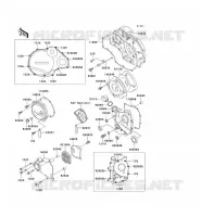 ENGINE COVERS voor Kawasaki ZZR1100 1994