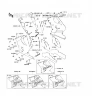 LOWER COWLING voor Kawasaki ZZR1100 1994