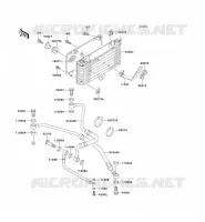 OIL RADIATOR voor Kawasaki ZZR1100 1994