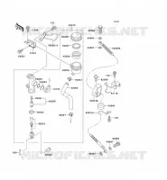 REAR MASTER CYLINDER voor Kawasaki ZZR1100 1994