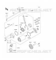 STARTER MOTOR voor Kawasaki ZZR1100 1994