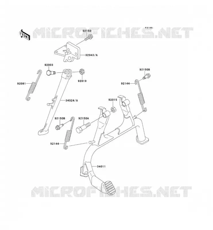STAND Kawasaki MOTOS 1100 1994 ZZR1100  ZX1100-D2