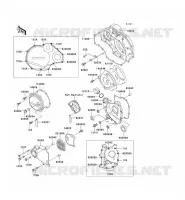ENGINE COVERS voor Kawasaki ZZR1100 1994