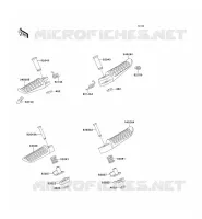 FOOTREST voor Kawasaki ZZR1100 1994