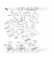 LOWER COWLING voor Kawasaki ZZR1100 1994