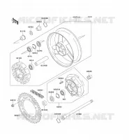 REAR HUB voor Kawasaki ZZR1100 1994