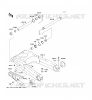 SWINGARM voor Kawasaki ZZR1100 1994