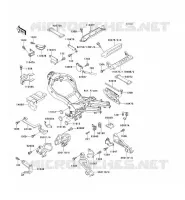 BATTERY BRACKET voor Kawasaki ZZR1100 1994