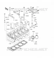CYLINDER HEAD voor Kawasaki ZZR1100 1994