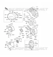ENGINE COVERS voor Kawasaki ZZR1100 1994