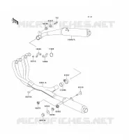 EXHAUST voor Kawasaki ZZR1100 1994