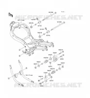 FRAME PARTS (COUVERTURE) voor Kawasaki ZZR1100 1994
