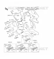 LOWER COWLING voor Kawasaki ZZR1100 1994