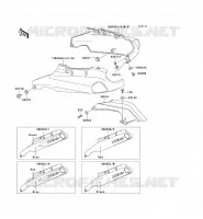 SIDE COVERS   CHAIN COVER voor Kawasaki ZZR1100 1994