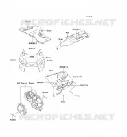STICKER (1/2)(EBONY/ROUGE) voor Kawasaki ZZR1100 1994