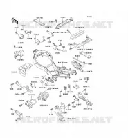 BATTERY BRACKET voor Kawasaki ZZR1100 1994
