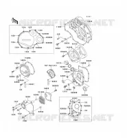 ENGINE COVERS voor Kawasaki ZZR1100 1994