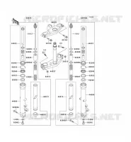 FRONT FORK voor Kawasaki ZZR1100 1994