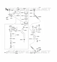 REAR MASTER CYLINDER voor Kawasaki ZZR1100 1994