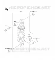SUSPENSION   SHOCK ABSORBER voor Kawasaki ZZR1100 1994