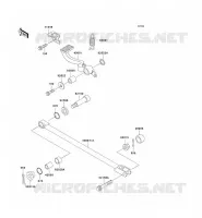 BRAKE PEDAL   TORK LINK voor Kawasaki ZZR1100 1996