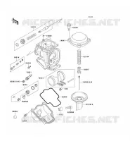 CARBURETOR PARTS voor Kawasaki ZZR1100 1996