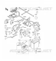 CHASSIS ELECTRICAL EQUIPMENT voor Kawasaki ZZR1100 1996