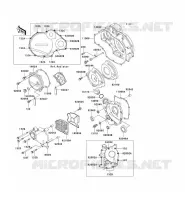 ENGINE COVERS voor Kawasaki ZZR1100 1996