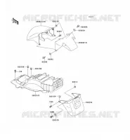 FENDER voor Kawasaki ZZR1100 1996