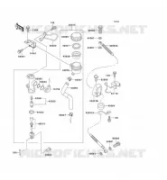 REAR MASTER CYLINDER voor Kawasaki ZZR1100 1996
