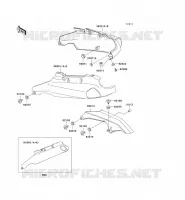 SIDE COVERS   CHAIN COVER voor Kawasaki ZZR1100 1996