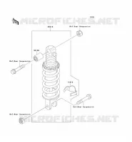 SUSPENSION   SHOCK ABSORBER voor Kawasaki ZZR1100 1996