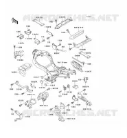 BATTERY BRACKET voor Kawasaki ZZR1100 1996