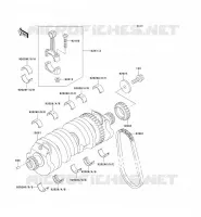 CRANKSHAFT voor Kawasaki ZZR1100 1996