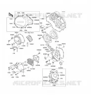 ENGINE COVERS voor Kawasaki ZZR1100 1996