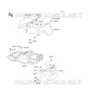 FENDER voor Kawasaki ZZR1100 1996