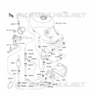 FUEL EVAPORATION SYSTEM voor Kawasaki ZZR1100 1996