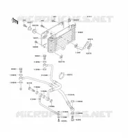 OIL RADIATOR voor Kawasaki ZZR1100 1996