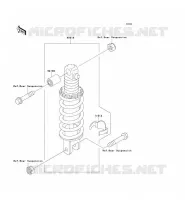 SUSPENSION   SHOCK ABSORBER voor Kawasaki ZZR1100 1996